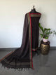 Mercerised  narayanapet salwar set (Brown) (4.5 meters)- NA286