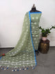 Premium Silk cotton jamdhani set - AV306