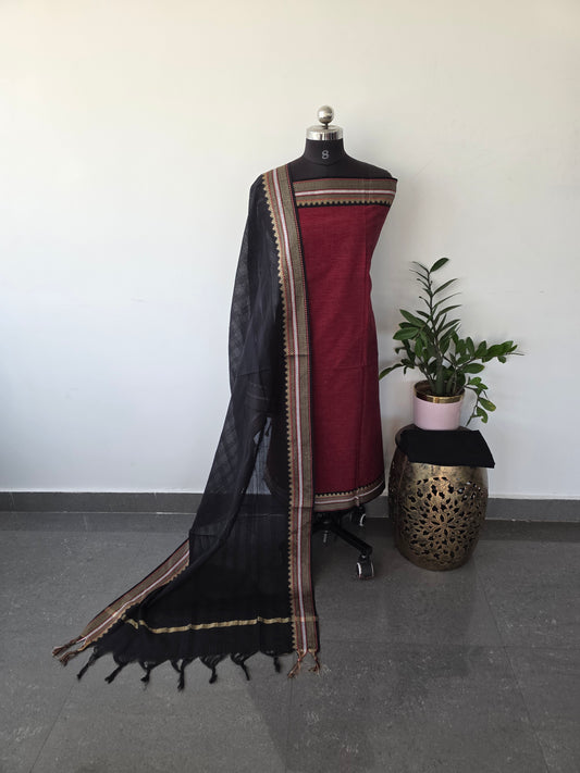 Pure cotton set with mangalagiri border - PM6