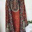 Penkalamkari inspired Muslin silk set-VM52