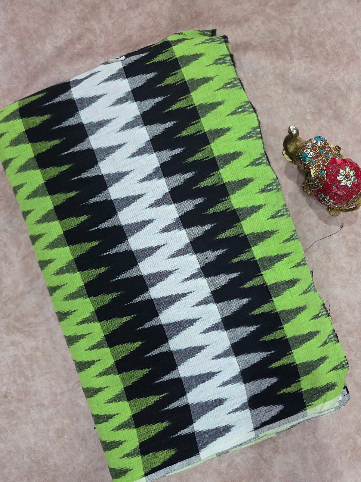 Pochampally rainbow ikkat running material (0.5 meter) - WW630