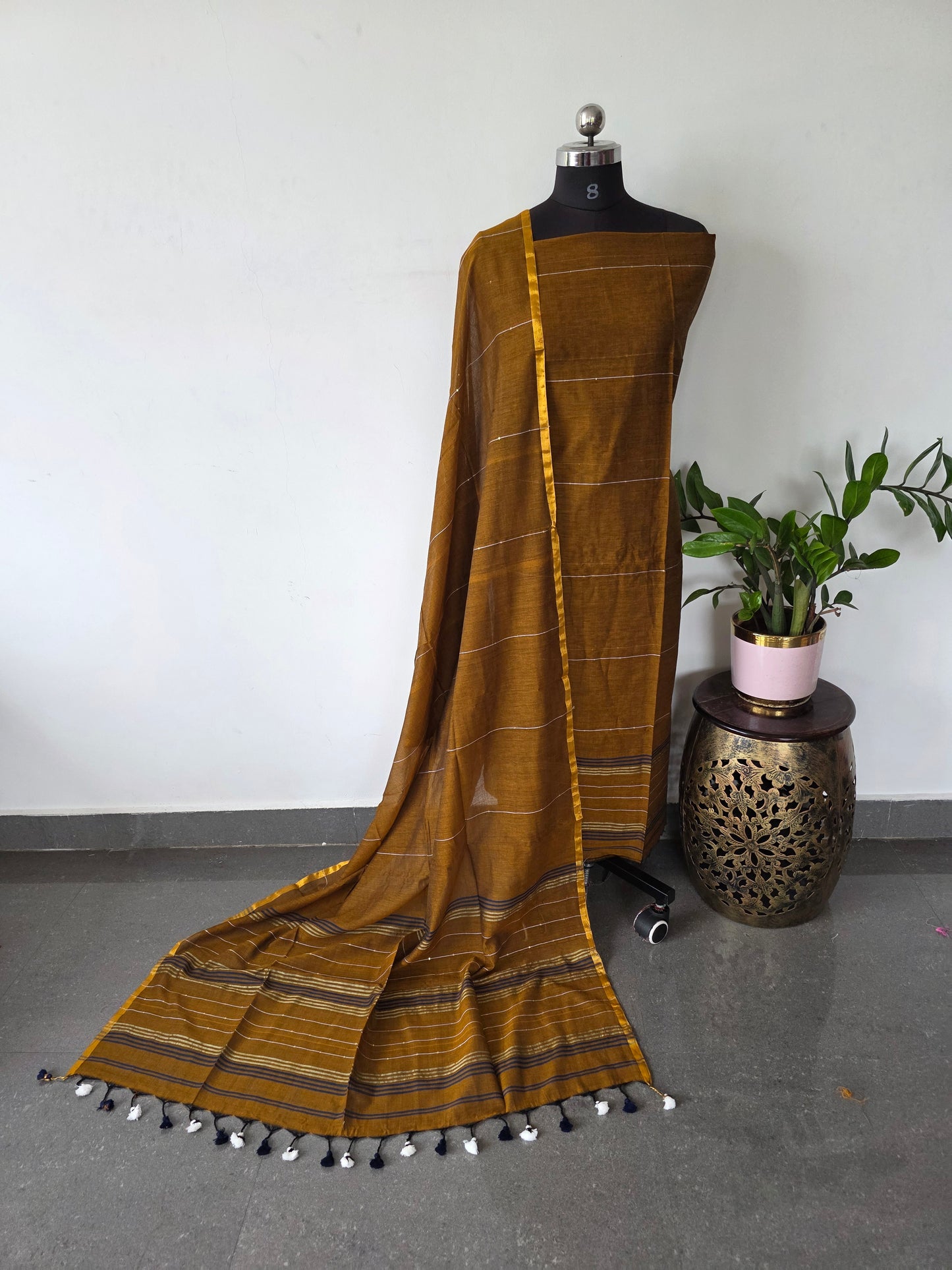 Premium mul khadi sequence work set - MUL271