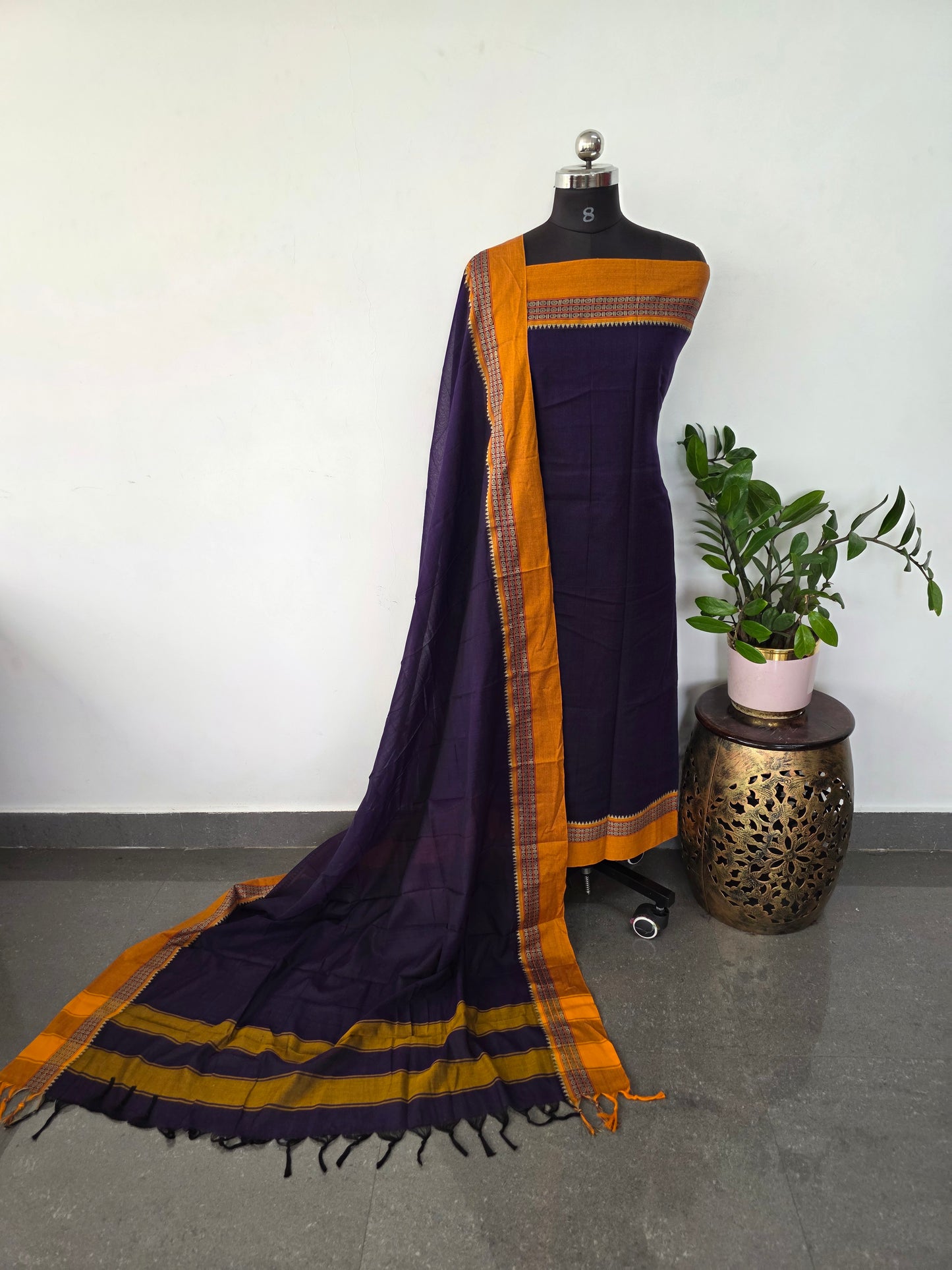 Mercerised narayanapet salwar set (4.5 meters)- NA414