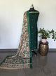 Fusion Narayanapet with handcrafted chennuri silk kalamkari duppatta  - NA520