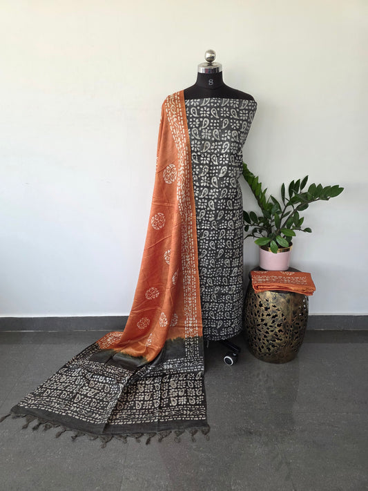 Bhagalpuri batik salwar set - BA44