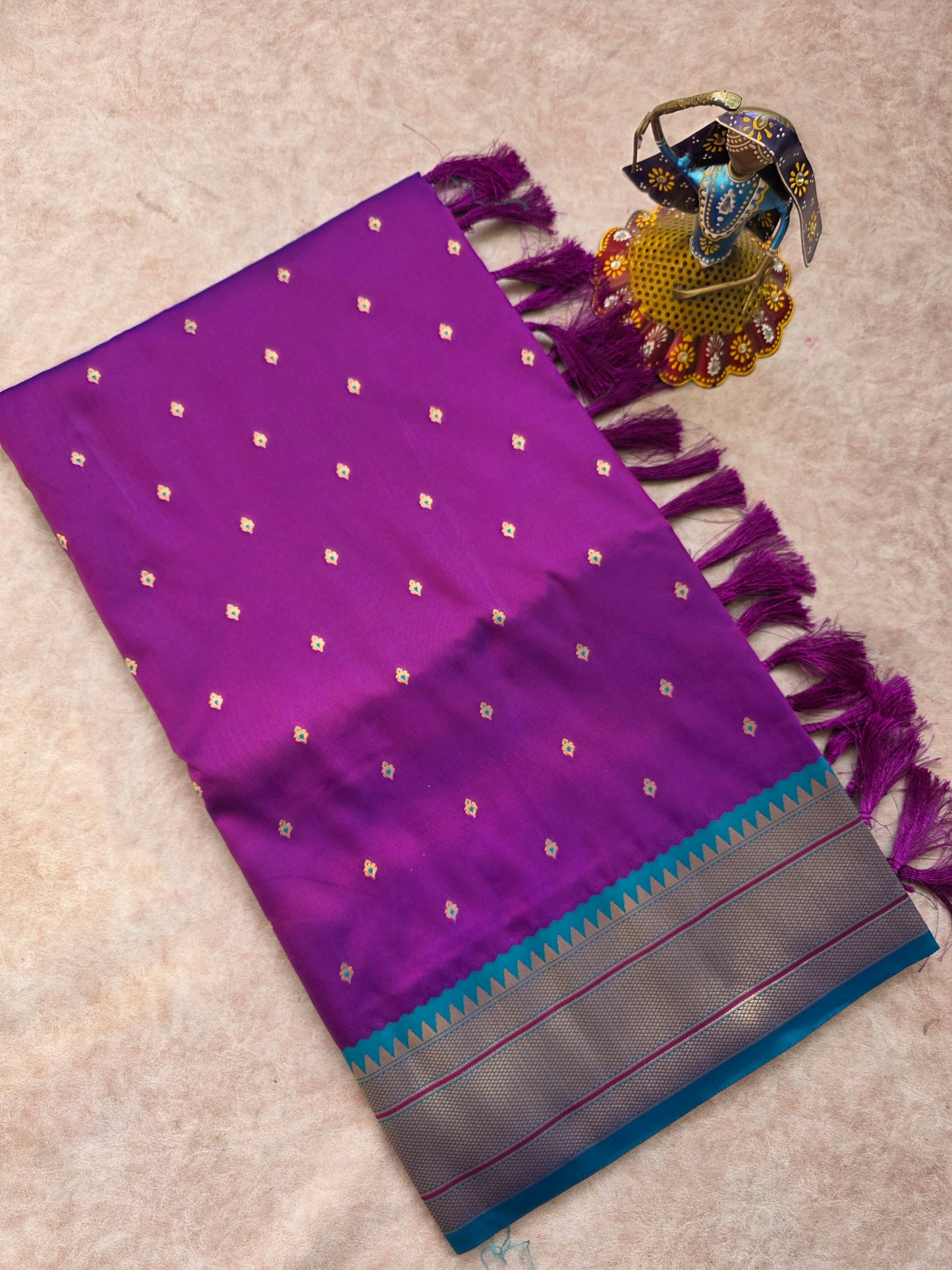 Premium soft silk paithani saree - 7