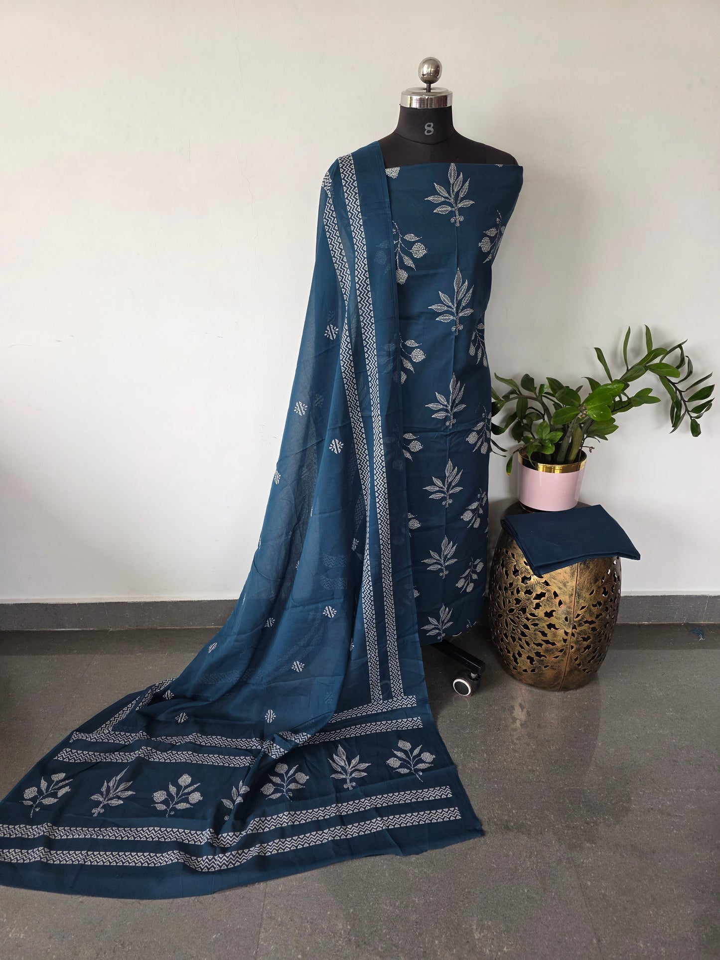 Jaipuri pure cotton salwar set - JA851