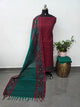 Pochampally border south cotton set - HA91