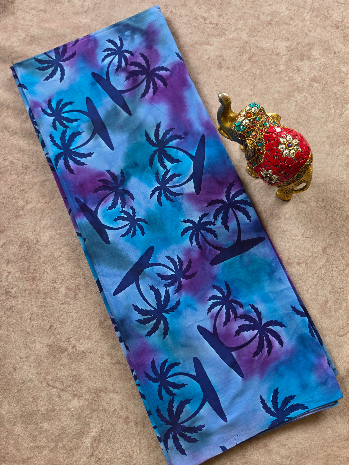 Handcrafted batik cotton running material -HB141