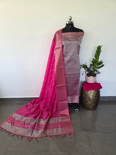 LT Mangalagiri pattu set with big border - MAA57