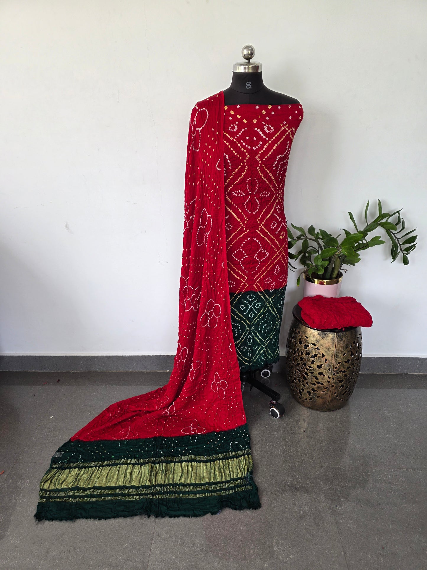 Handcrafted bandhani modal  salwar set - BN76