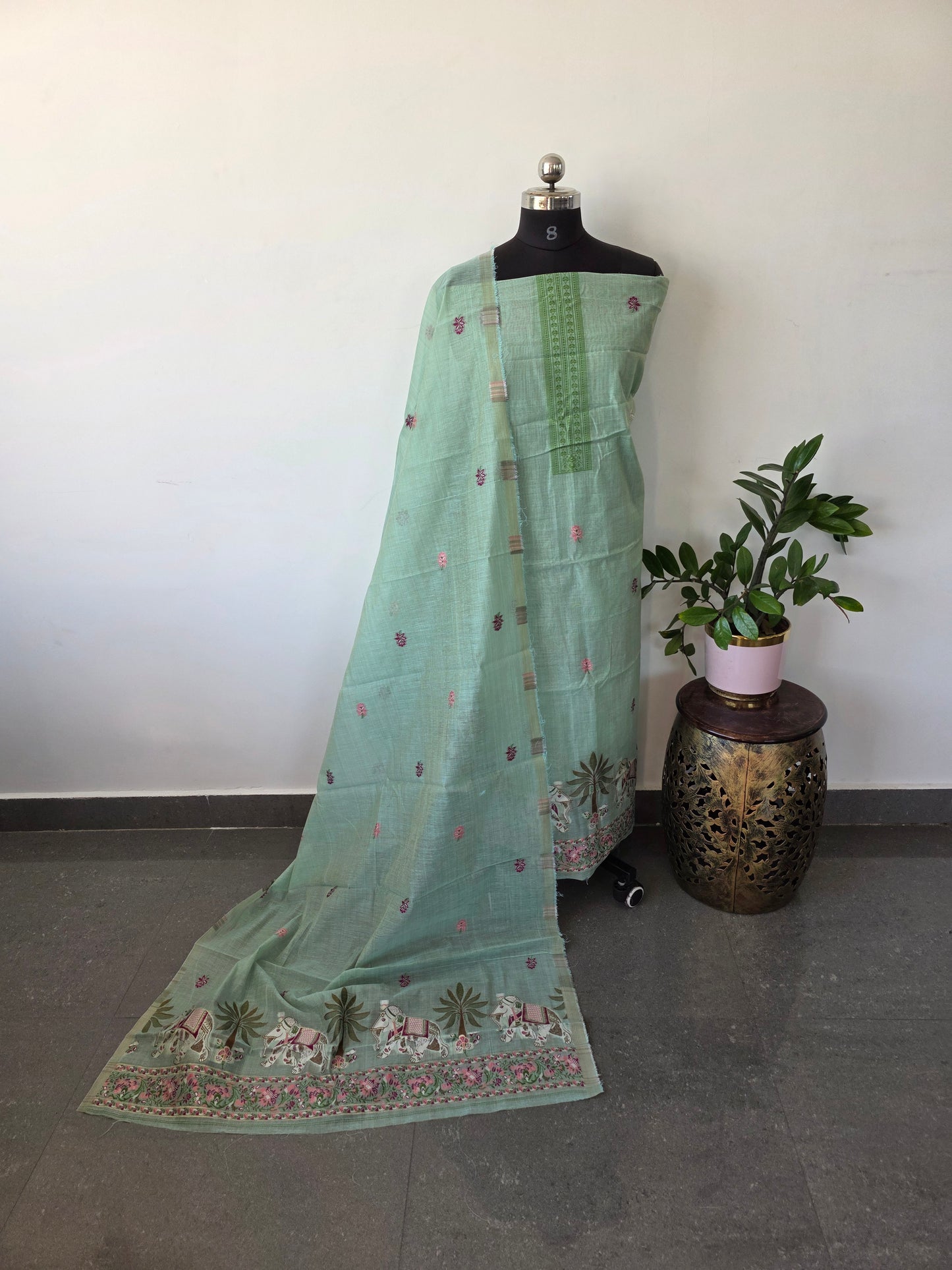 Jamdhani silk cotton set - LY2