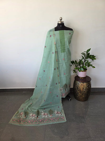 Jamdhani silk cotton set - LY2
