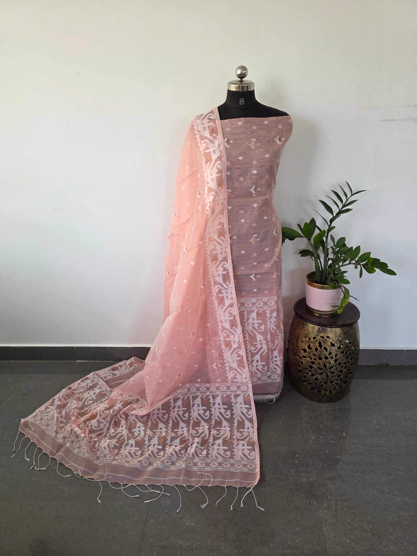 Jamdhani silk cotton set  - FQ1