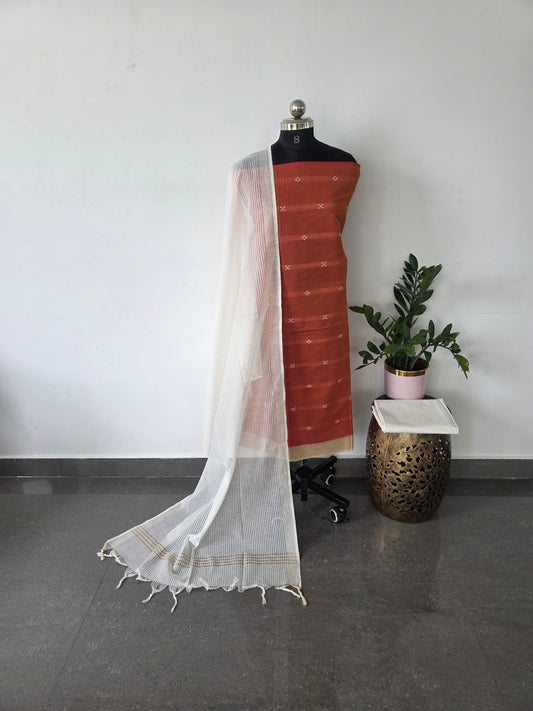 Pure handloom cotton set  - WH42