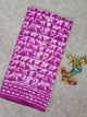 Handblock Jaipuri pure cotton saree - JA524