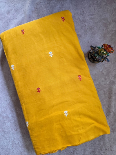 Prewashed Jamdhani butti south cotton running material - HRM55