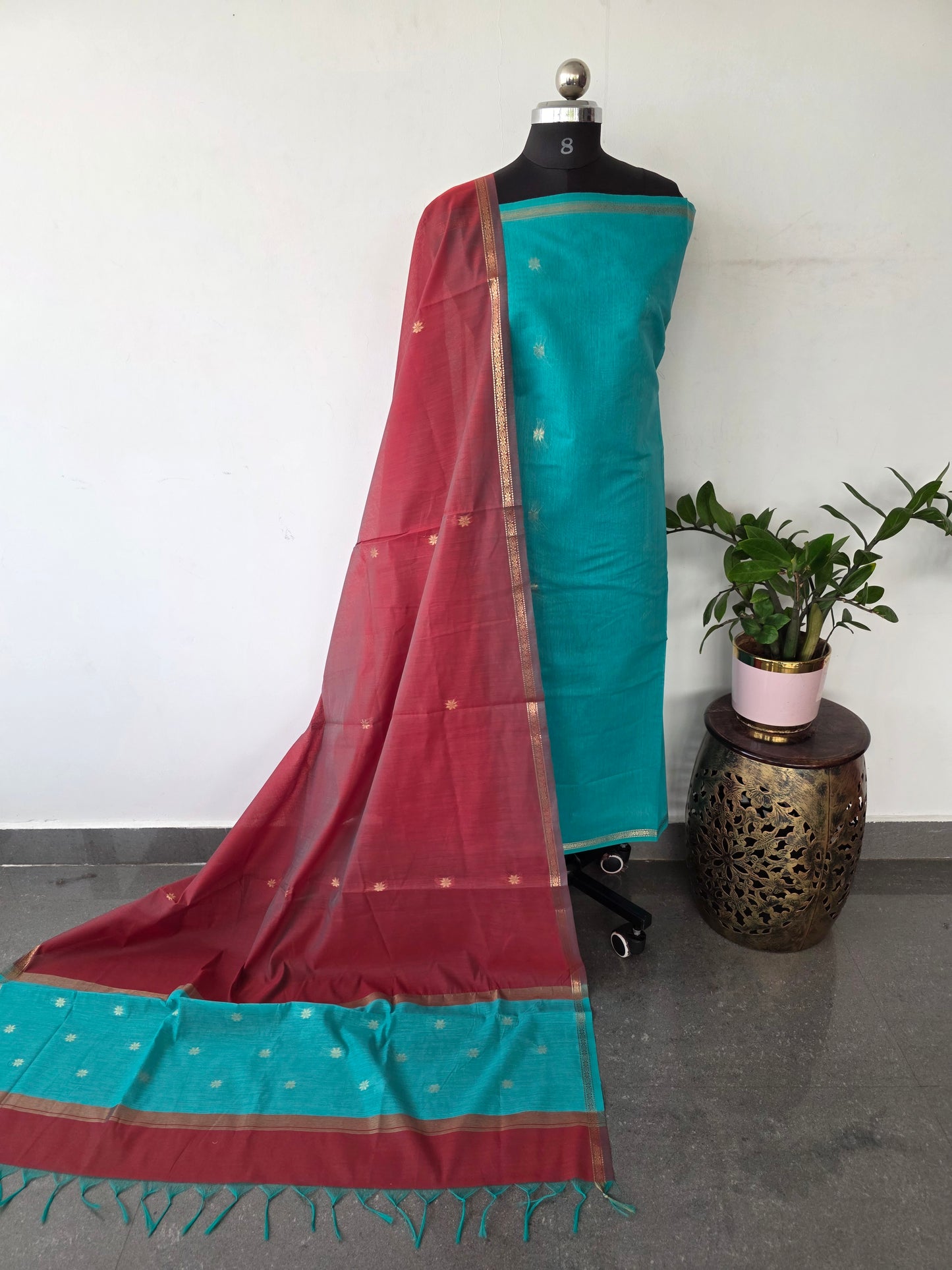 Semi Maheshwari silk salwar set - SM130