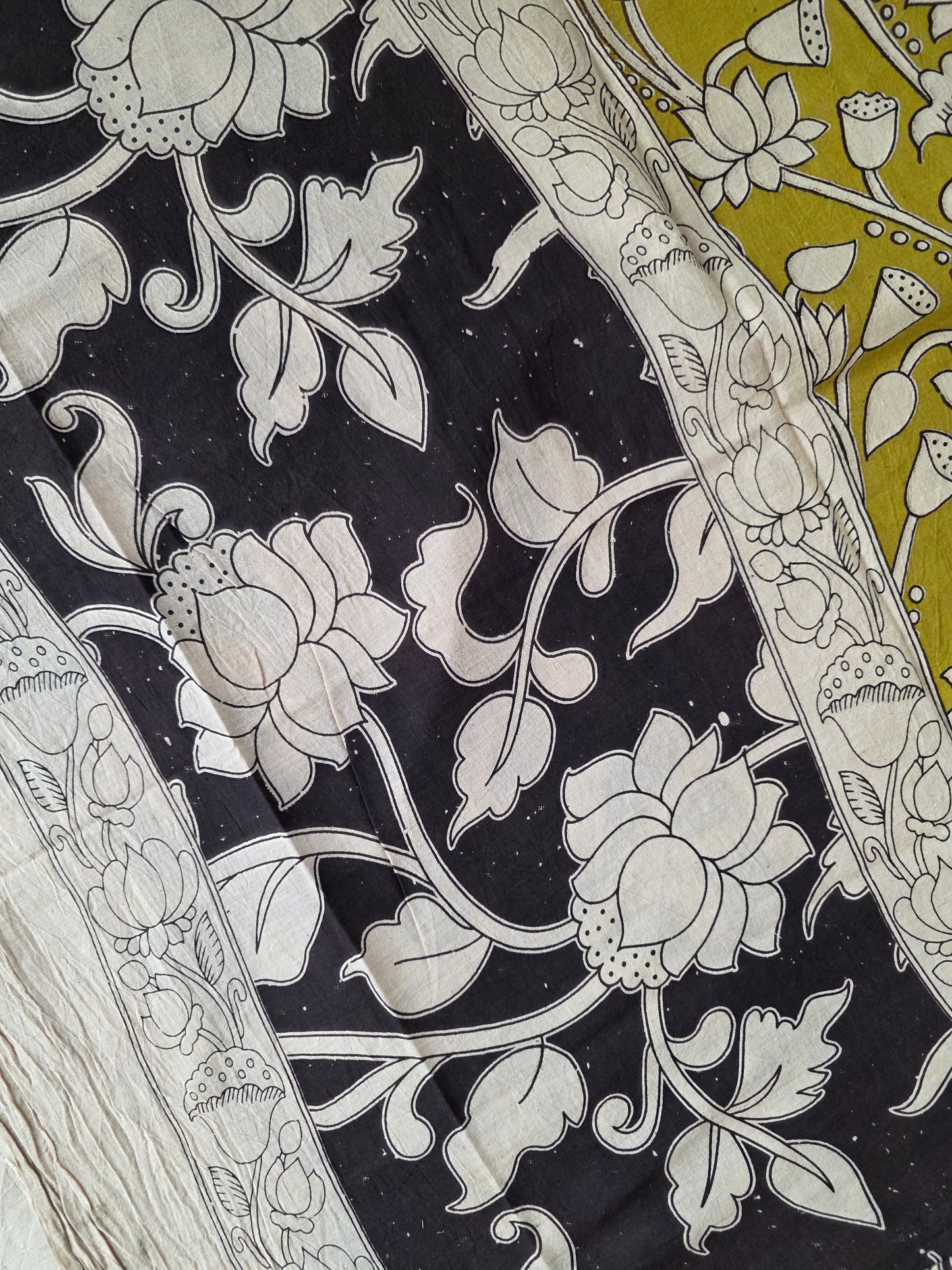 Pure Kalamkari Cotton Salwar Set (2.50 Metres) - Ak359