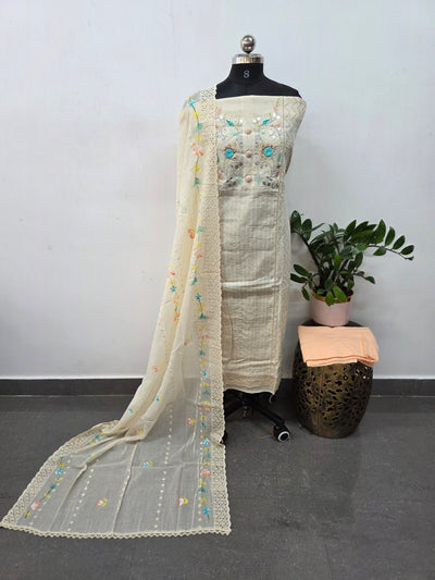 Premium embellished pure cotton salwar set - BC10