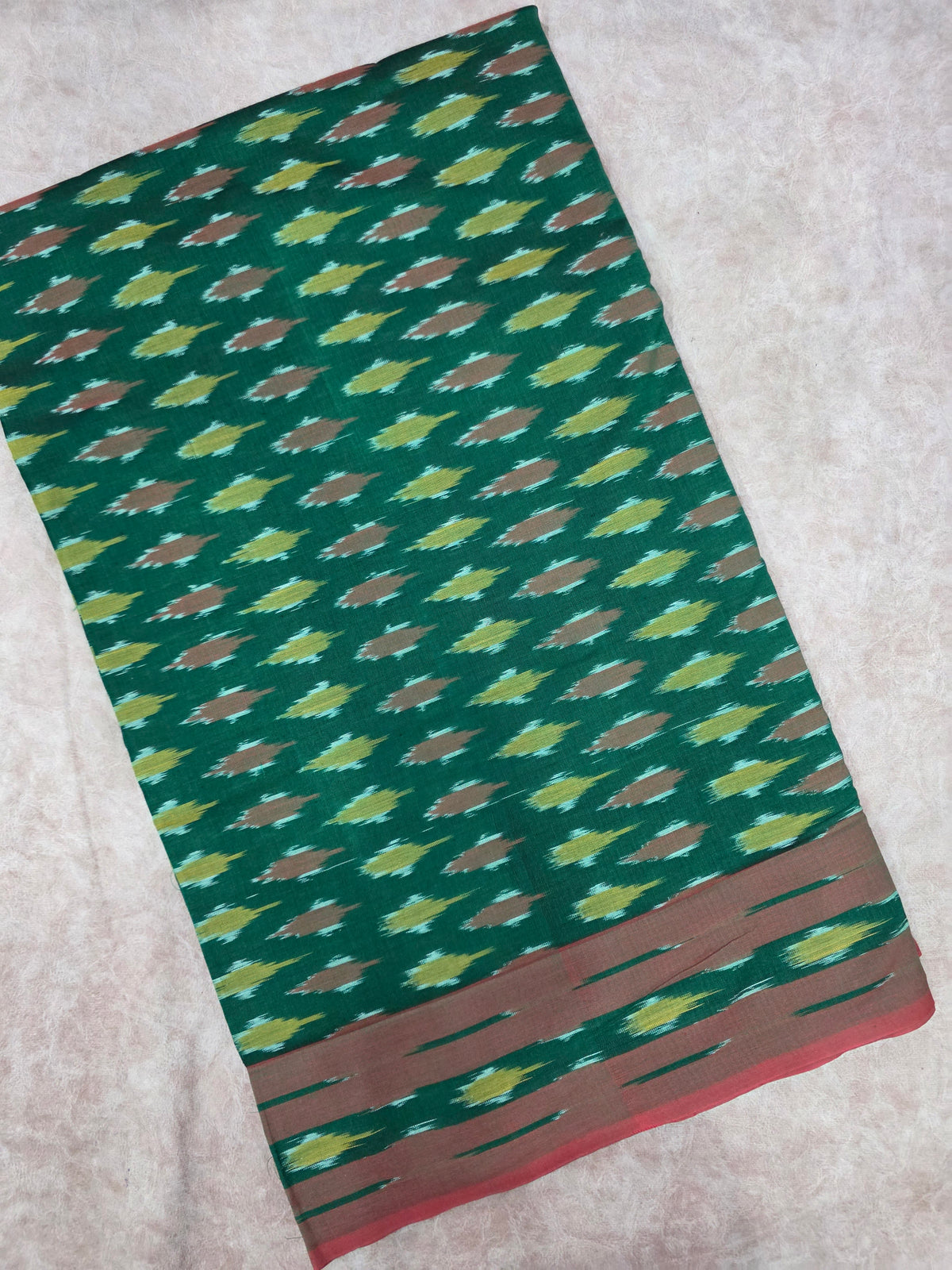 Mercerised warp ikkat saree - WW210