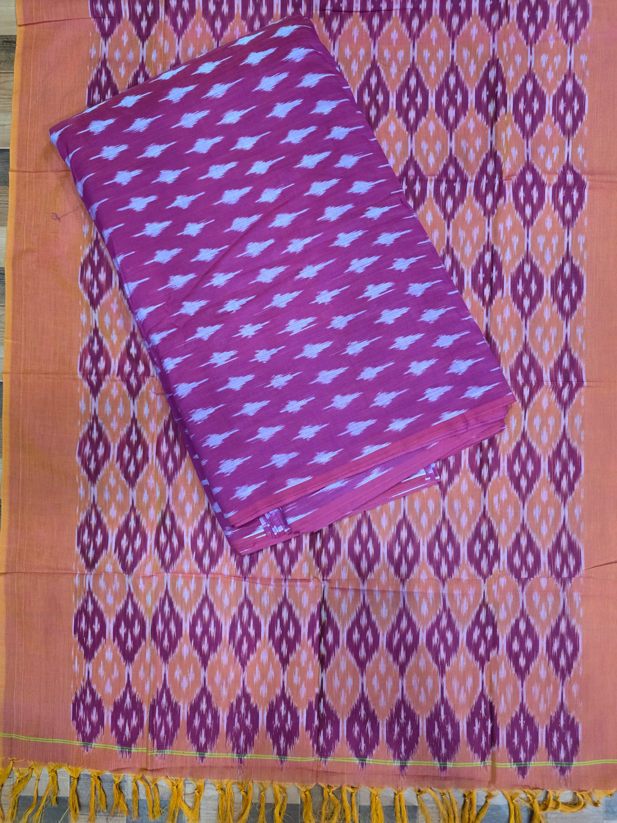 Handloom Mercerised ikkat cotton salwar set -WW822