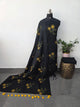 Embroidery Khadi cotton salwar(black) -JMM514