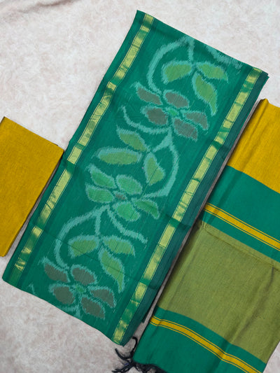 Pochampally sico set with ikkat damn -WW518