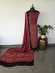 Handcrafted ajrakh modal silk set - HZ197
