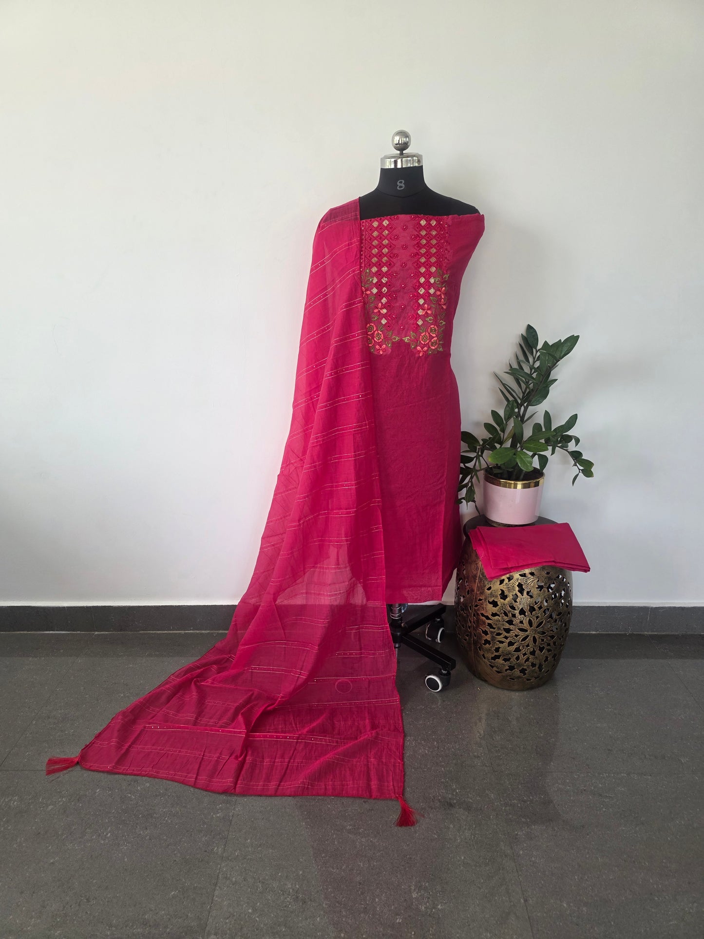 Fancy embroidery silk set - 13