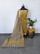 Banarasi silk set with mangalagiri border-DW15