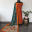 Fusion Narayanapet with handcrafted chennuri silk kalamkari duppatta -NA892