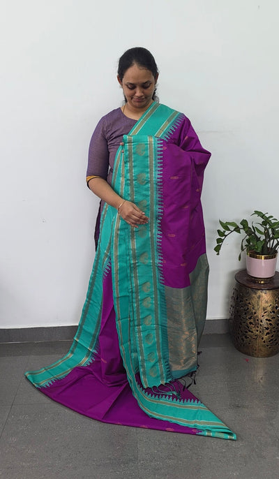 Gadwal semi soft silk saree - GS63