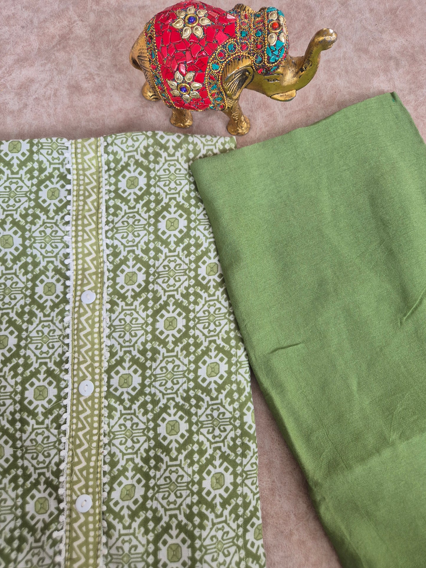 Rayon silk cotton set- D15