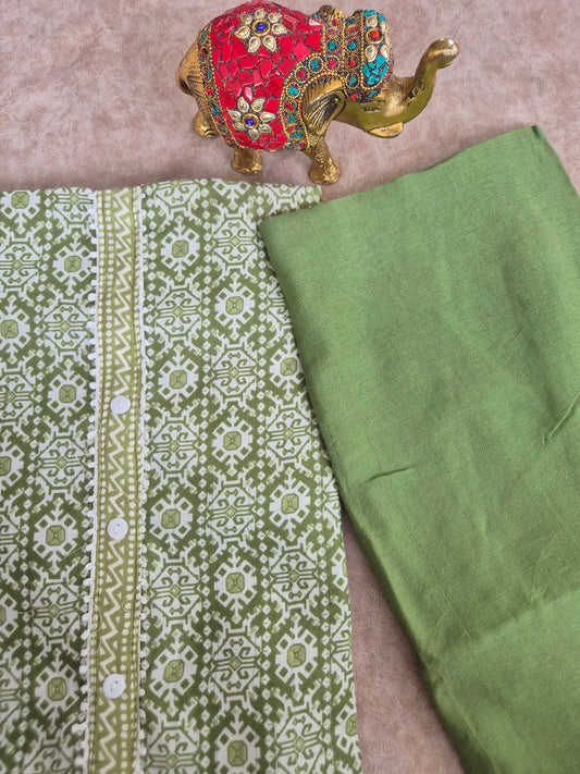 Rayon silk cotton set- D15