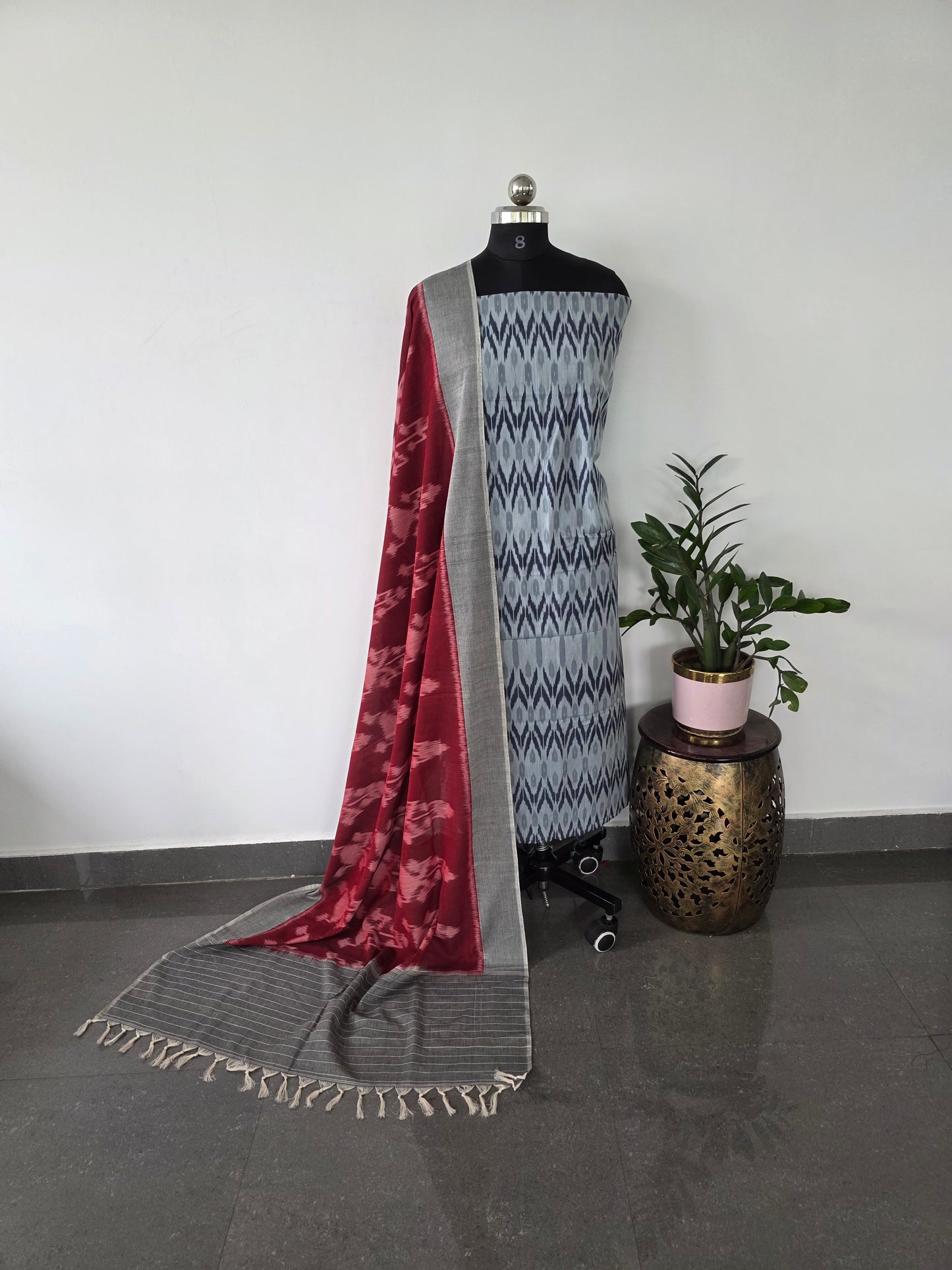 Mercerised silk cotton set-me15