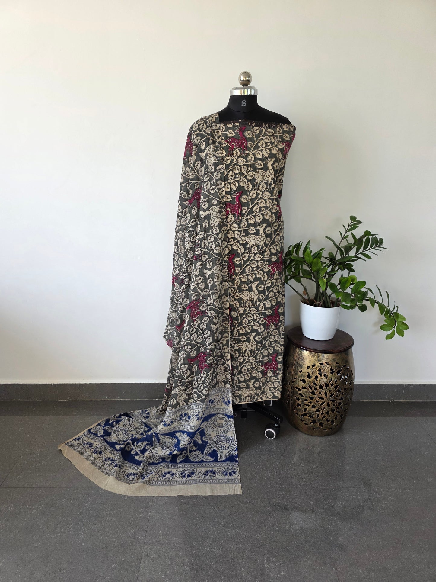 Pure kalamkari cotton salwar set (2 pcs) - 4