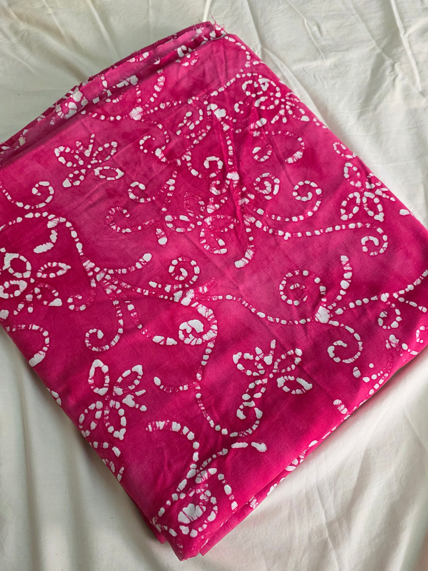 Handcrafted batik cotton running material (0.5 mtrs )- HB32