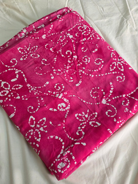 Handcrafted batik cotton running material (0.5 mtrs )- HB32