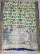 Handcrafted chennuri silk kalamkari duppatta -AK595