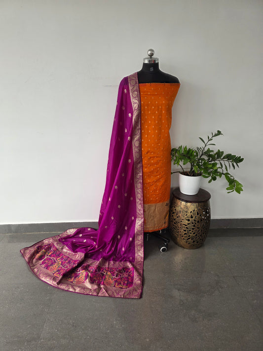 Fancy paithani silk set - UB17