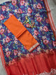 Handloom Mangalagiri silk top with digital mangalagiri silk shawl - RV127