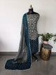 Handcrafted bandhani cotton set  -B183