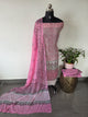 Handblock georgette salwar set -GE252