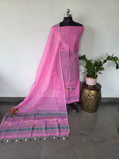 Semi muslin jamdhani salwar set - JMM434
