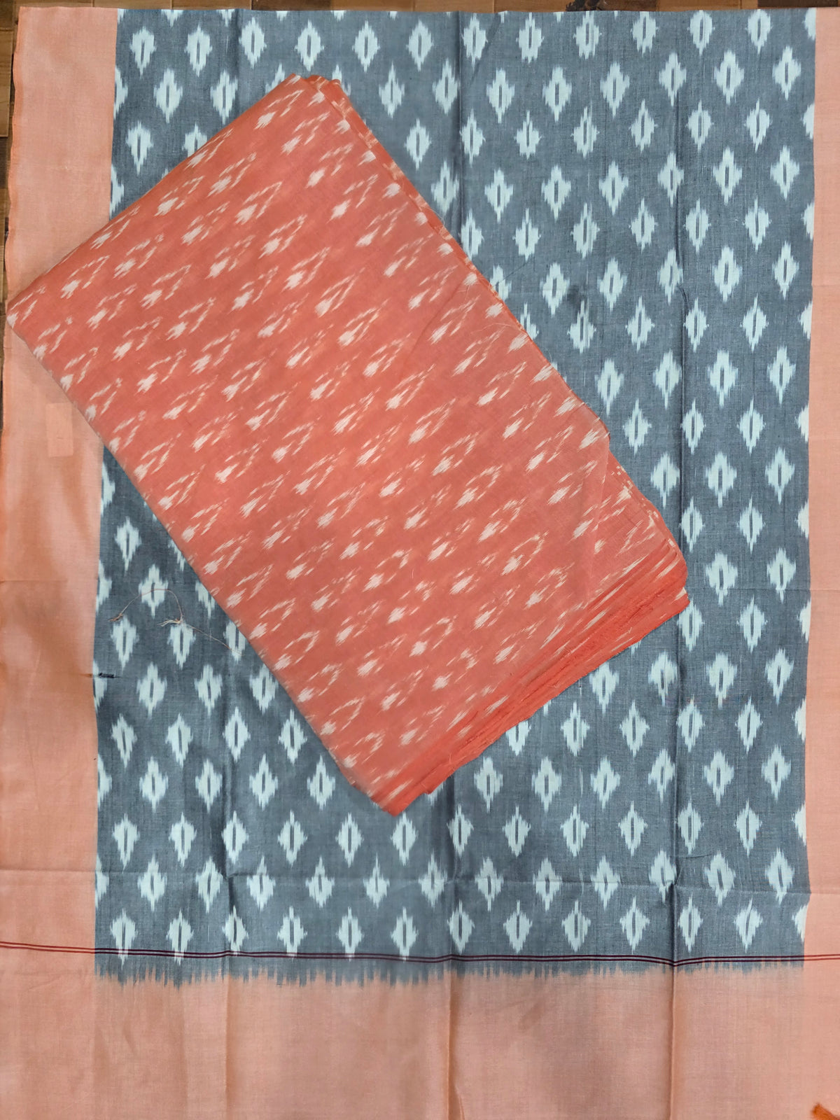 Handloom Mercerised ikkat cotton salwar set -WW827