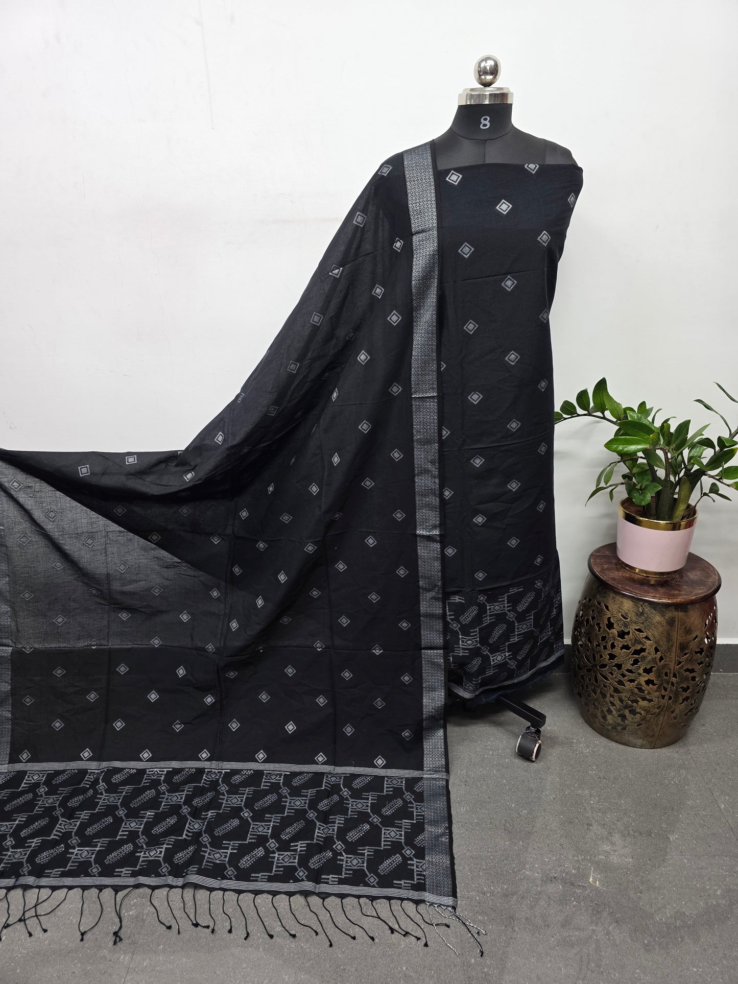 Mul cotton jamdhani set-JMM435
