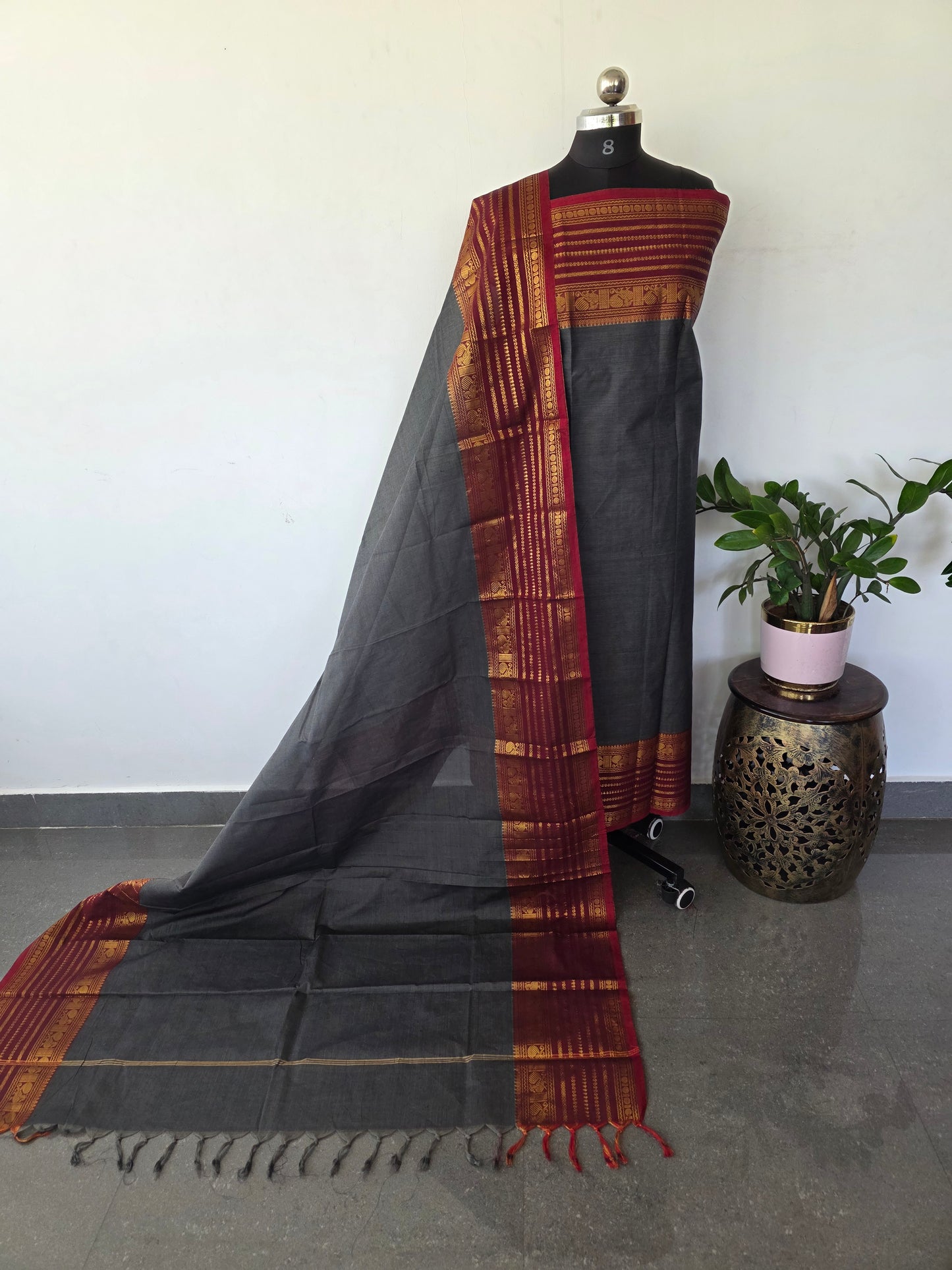 Premium chettinadu cotton salwar set-Ck236