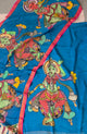 Handcrafted Kalahasthi Penkalamkari bangalore silk set - KH95