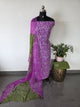 Handblock georgette mirror work salwar set -GE238